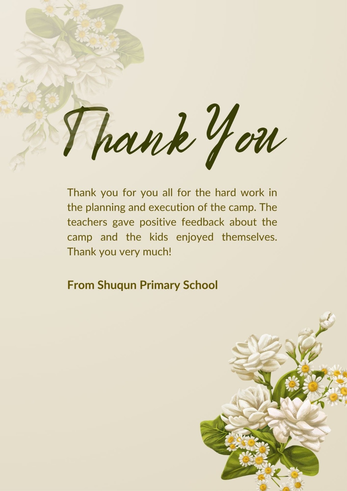 Testimonials from Shuqun Pri